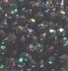 200 6mm Acrylic Faceted Black AB